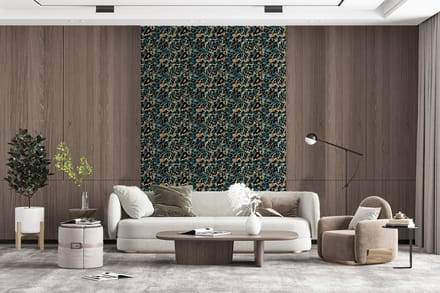 Behang - Fotobehang Panter - Luxe - Patronen - Breedte 145 cm x hoogte 220 cm