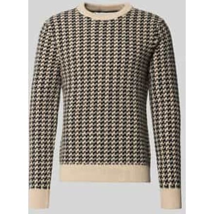 Gebreide pullover van wolmix in all-over look