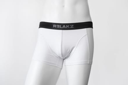 RELAKZ Trunk Heren 2-Pack - Organisch Katoen - Wit - Maat M