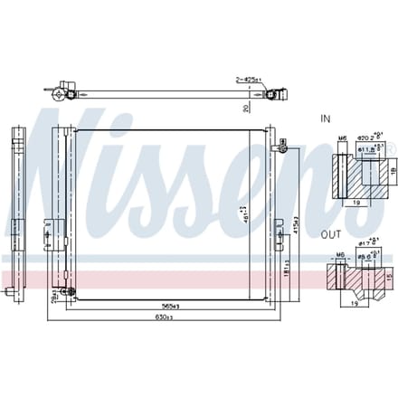 Condensator, airconditioning NISSENS 940847