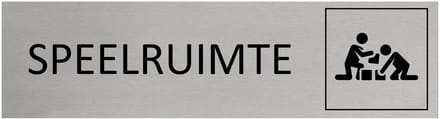 CombiCraft aluminium deurbordje Speelruimte - 165 x 45 mm met tape