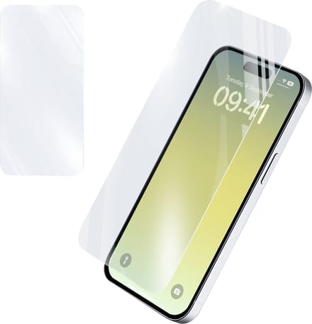 Cellularline Screenprotector 9H Gehard Glas - Geschikt voor iPhone 17 Air - Edge-to-Edge - Transparant