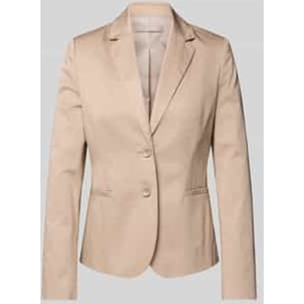 Regular fit blazer met reverskraag en paspelzakken