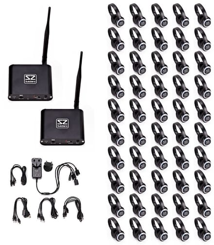 SubZero UHF Silent Disco System, 50 Pack