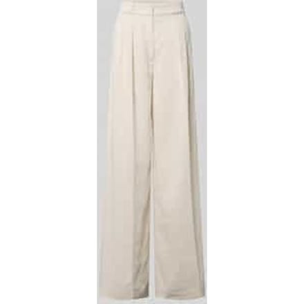 loose fit wijdte broek van mix van viscose en linnen