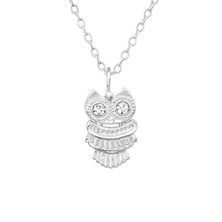 Montebello Ketting Alies - 925 Zilver E-Coating - Uil - 8x11mm - 45cm
