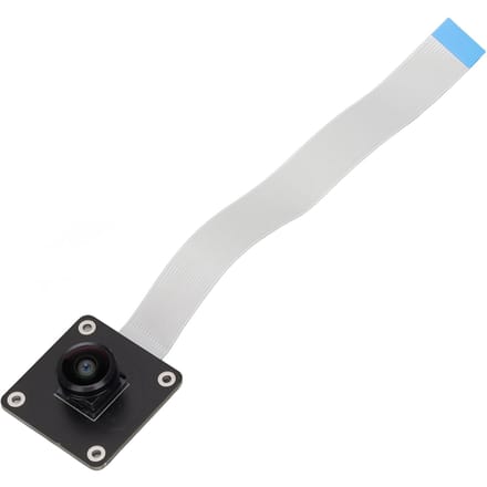 Waveshare Camera Module IMX378‑190 190 Graden Groothoek 12.3MP Fisheye Lens Camera Module voor RPi white