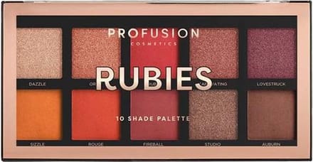 Profusion Oogschaduw Artistry Mini Palette - Oogschaduw Palette - Oogschaduw Primer - 10 kleuren - Rubies