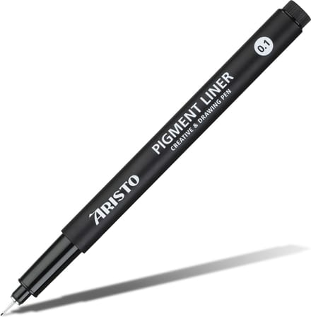 Aristo pigmentliner - Geo College - penpunt 0,1mm - zwart - AR-23501