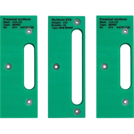 247wood freesmal sluitkom NEMEF set 3-delig
