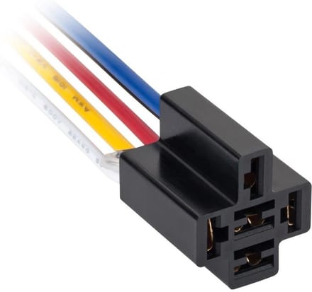 Relais aansluiting – 5 draden – Universeel – 12V/24V – Met zenerdiode