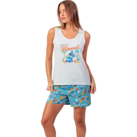 Pyjama's / nachthemden Admas Pyjamashort tanktop Stitch Beach Disney