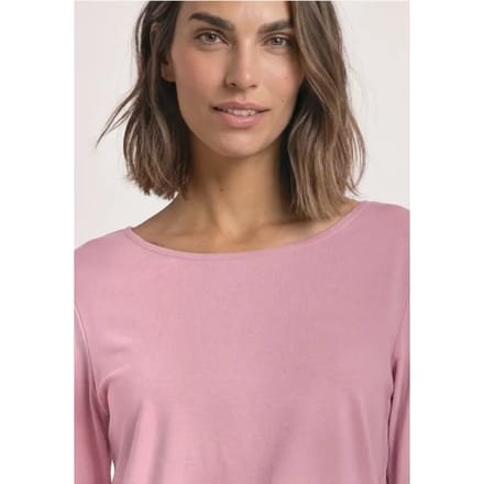 Shirt met 3/4-mouwen en een boothals
