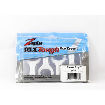 Zman Zacht Kunstaas Finesse FrogZ 2,75 Inch 4/Pack Wit (1482) white