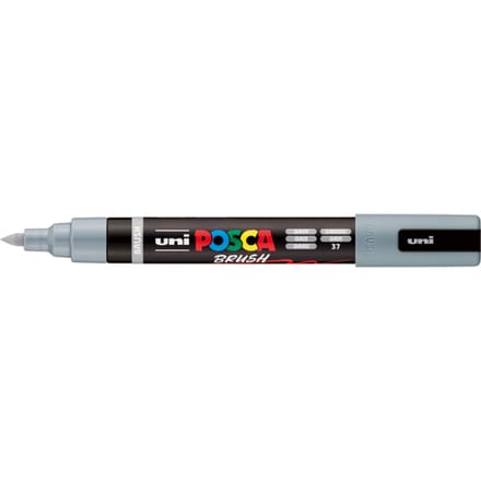 Uni Posca Brushmarker PC5BR Grijs - Brushpunt 1-4 mm