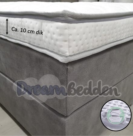 Micropocketvering Topper 140x200 HR55 schuim ca. 12 cm dik Medium.