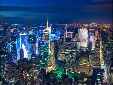 Fotobehang - Manhattan - night.
