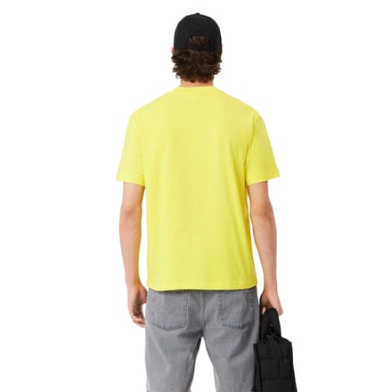 Lacoste Katoenen heren-T-shirt (Geel)