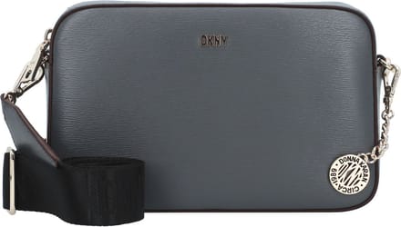 DKNY Leren Schoudertas Bryant Park Camera Bag Coal Antraciet