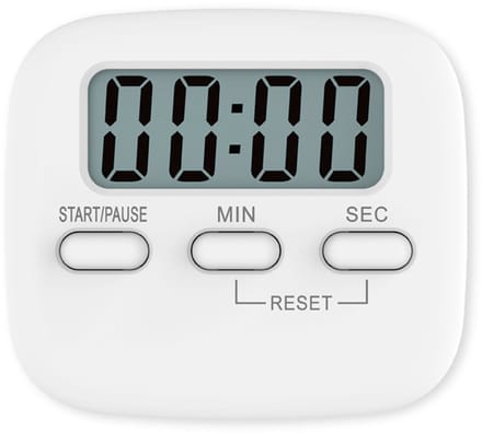 Ynkkvre - Digitale Visuele Timer –Keuken Timer Groot Lcd-scherm - Digitale Keuken Kooktimer Magnetische Stopwatch Timer Met Luid Alarm Countdown Klok (Wit)