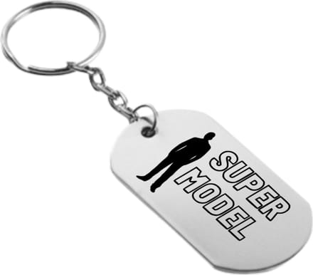 Akyol - super model sleutelhanger - Model - familie vrienden - cadeau - 54 x 29mm