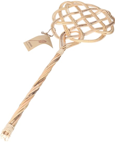 Mattenklopper - 71 cm - gevlochten - rotan - vloerkleedklopper