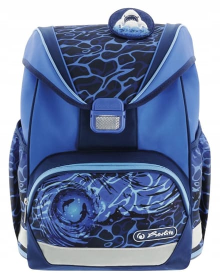 Herlitz Ultralight Rugzak Blauwe Haai - Ergonomisch & Veilig