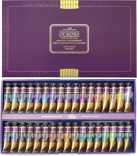 Aquarelverf Set - Verf Set - Schilderen en Kleuren - 34 Granulerende Kleuren - 34 x 15 ml - Multicolor