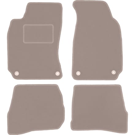Beige veloursmatten voor: Volkswagen Passat B5 sedan, stationwagen, variant (1996-2001)