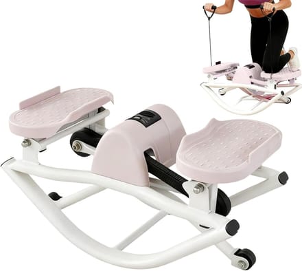 Stepper Trainer - Binnen Fitness - Thuis Trainen - Stille Hydrauliek - Compact Ontwerp - Zwart