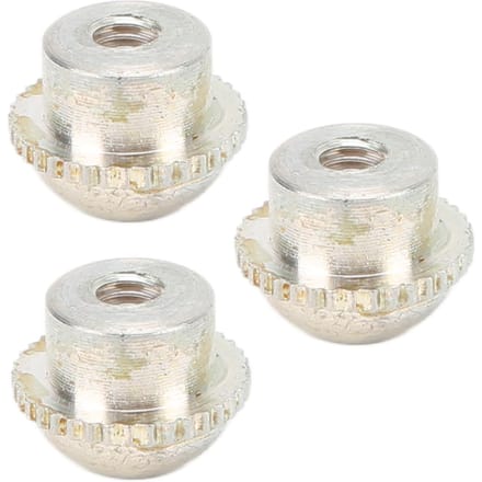 3 Pièces Bouchons à Vis Piccolo Alliage d'Aluminium Couvercles Couronne de Tête de Piccolo Pièces d'Instrument à Vent white