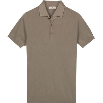 Thomas Maine Polo Pullover Half Milano Knit Groen / male