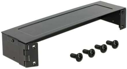 10'' Patch Panel behuizing 1U - metaal / zwart