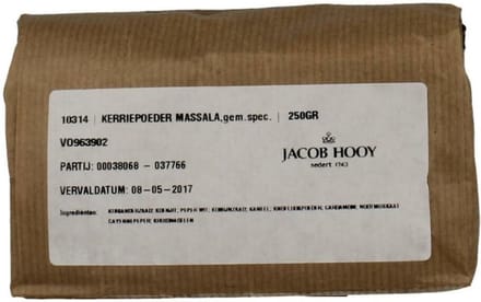 Jacob Hooy Kerry Masala 250 gr