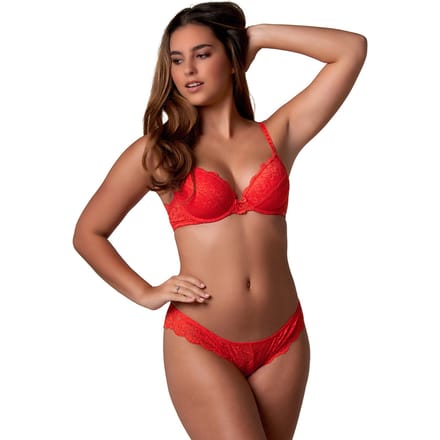 Daisy - Brazilian oranje kanten slip recycled