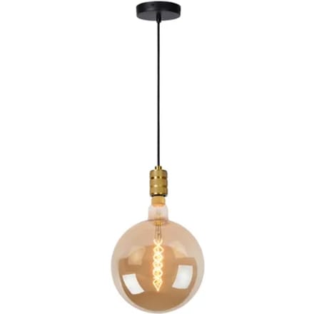 Lucide JOVA - Hanglamp - Ø 12 cm - 1xE27 - Mat Goud / Messing
