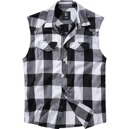 Mouwloos geruite shirt Brandit