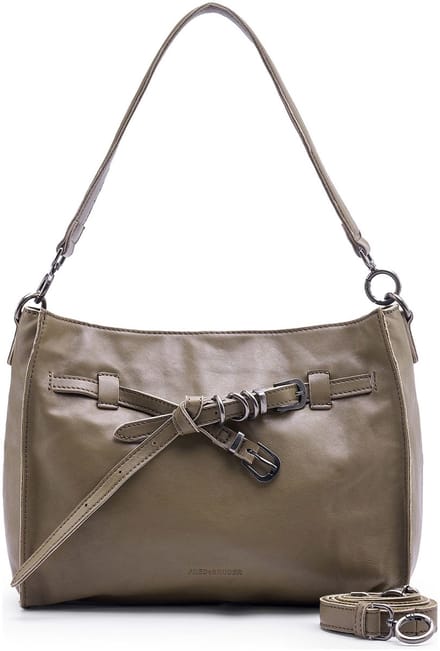 FREDsBRUDER schoudertas Belted With Love Shoulderbag Grey Khaki bruine