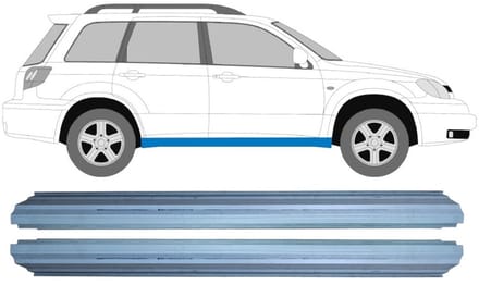 Reparatie dorpel voor Mitsubishi Outlander 2003-2007 / Links + Rechts / Set