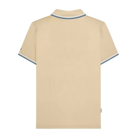 Lambretta Heren SS25 Twin Tip Poloshirt (Hout As)