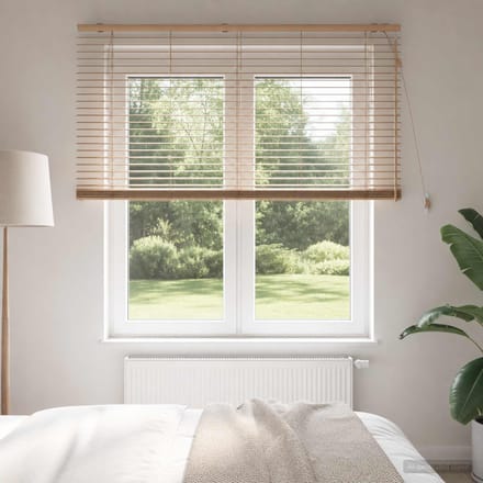 vidaXL - Venetiaanse - jaloezie - Eiken - Look - 155 - x - 160 - cm - 35 - mm