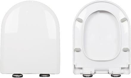 Toiletbril - WC Deksel - Badkamer Vernieuwing - 360° Verstelbaar Scharnier - 35x44cm - Wit