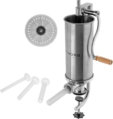 Worstvuller - Vleesvuller - Worst Maken - Handmatige Bediening - 4 Kilogram - Zilver