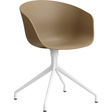 HAY About a Chair AAC 20 - clay 2.0 - wit - Standaard glijders kunststof