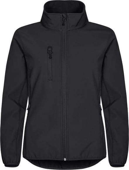 Clique Softshell jas Basic Dames - Zwart - Maat XS / 34