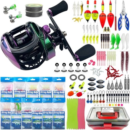 Visuitrusting Set - Hengel Accessoires - Vissen - 141 Delige Kit - 1.2 kg - Niet gespecificeerd