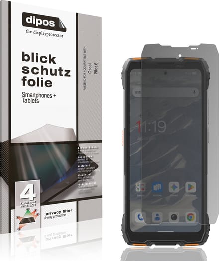 dipos – Matte Privacy Screenprotector geschikt voor Oscal Pilot 6 | Anti-Spy Beschermfolie