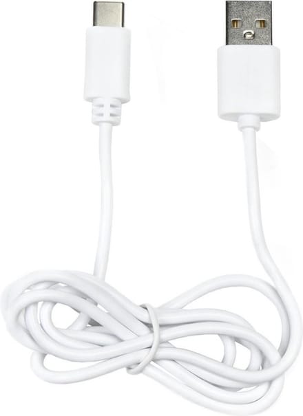 @ Lu’s Today® – Daily Basic Essentials – USB‑A naar USB‑C Kabel – 1 Meter – Wit – Opladen & Data