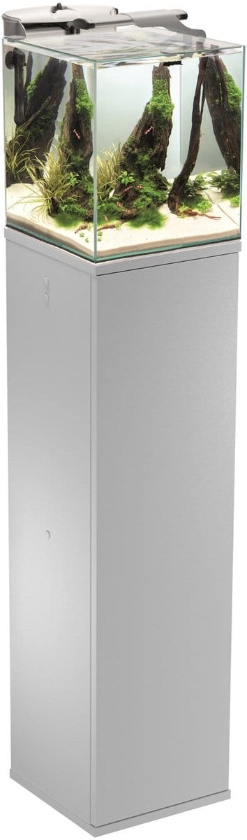 AQUAEL Nano Aquarium Duo Cabinet Stand 29x29x90cm White