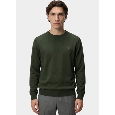 Gant Pullover heren katoenen trui met ronde hals 8030561/379